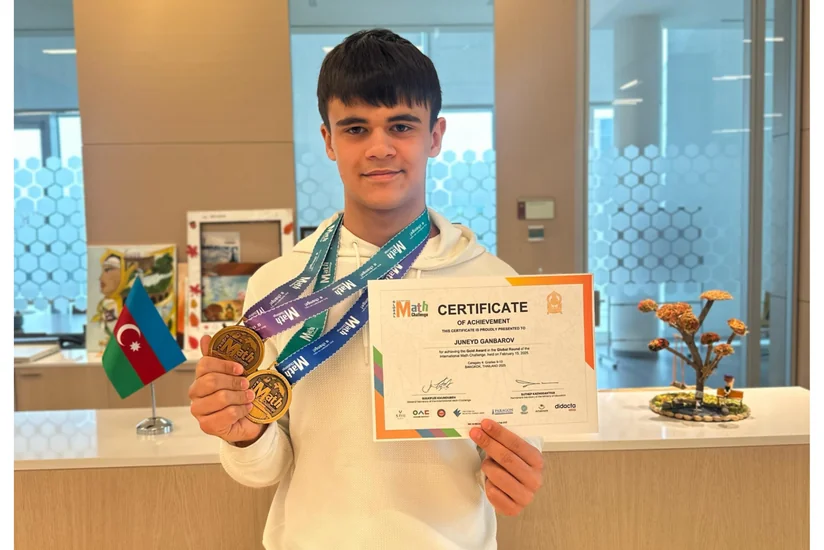 ADA-nın şagirdi Beynəlxalq Riyaziyyat Yarışmasının Qlobal Mərhələsində qızıl medal qazanıb