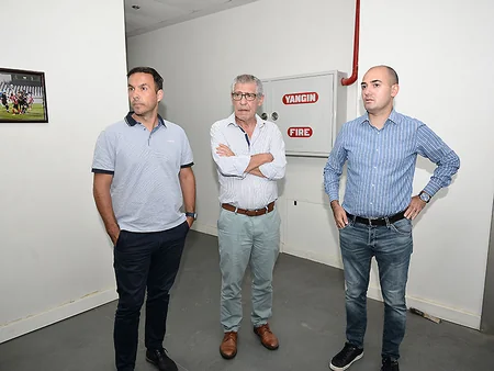 Fernandu Santuş Qəbələ şəhər stadionunun infrastrukturu ilə tanış olub