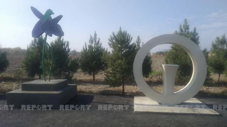 Tərtərdə Vətən müharibəsi şəhidlərinin xatirə bulağının açılışı olub