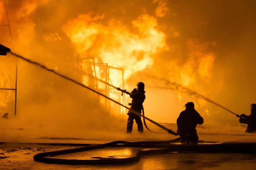 Five children and two adults killed in fire in Russia