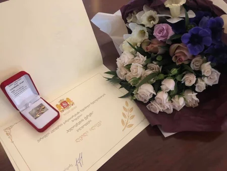 Azərbaycan Mədəniyyəti Muzeyinin direktoruna “Gürcüstanın incəsənət xadimi” fəxri adı təqdim olunub