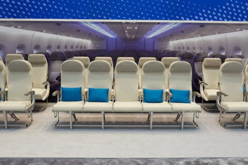 “Airbus 380” təyyarəsinin yeni “ekonom-klass” salonu nümayiş olunub