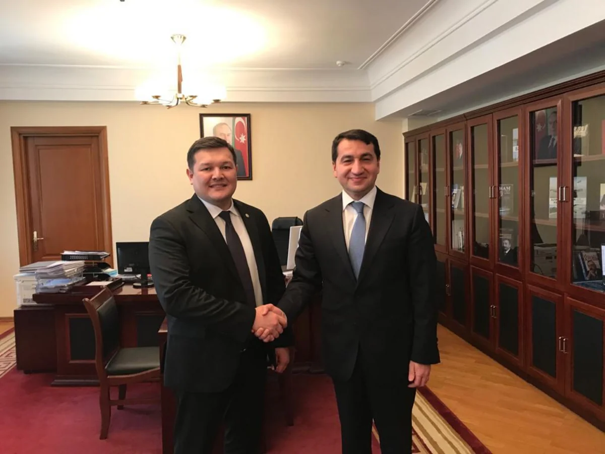 Hikmet Hajiyev, Kazakh Vice Minister discuss cooperation issues
