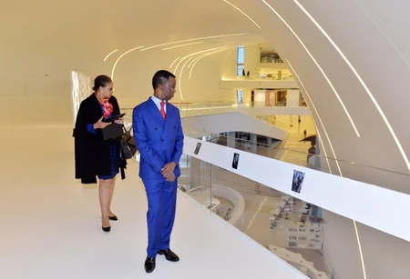 Pan-Afrika Parlamentinin prezidenti Heydər Əliyev Mərkəzində olub