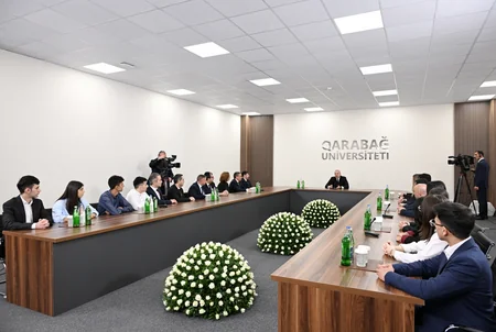 Prezident İlham Əliyev Qarabağ Universitetinin təmirdən sonra açılışında iştirak edib - YENİLƏNİB-4