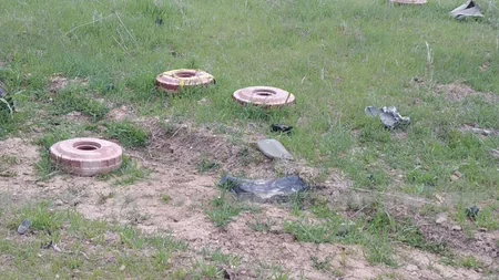 Ermənilərin basdırdığı bəzi minalar yağıntı nəticəsində torpağın üstünə çıxıb