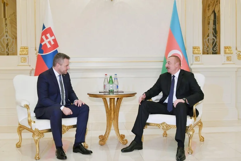 President Ilham Aliyev, Slovak Prime Minister Peter Pellegrini hold one-on-one meeting