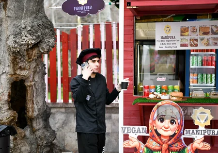 Yağışlı Bakı küçələrində baharın nəfəsi duyulur - FOTOREPORTAJ