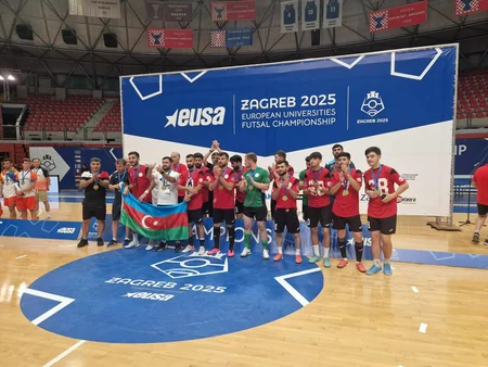 Azərbaycanlı tələbələr Avropa Universitetləri Futzal Çempionatının qalibi olub