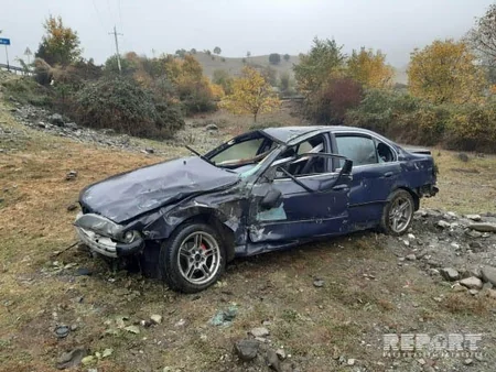 В Исмаиллы автомобиль упал в реку, водитель погиб - ФОТО - ВИДЕО