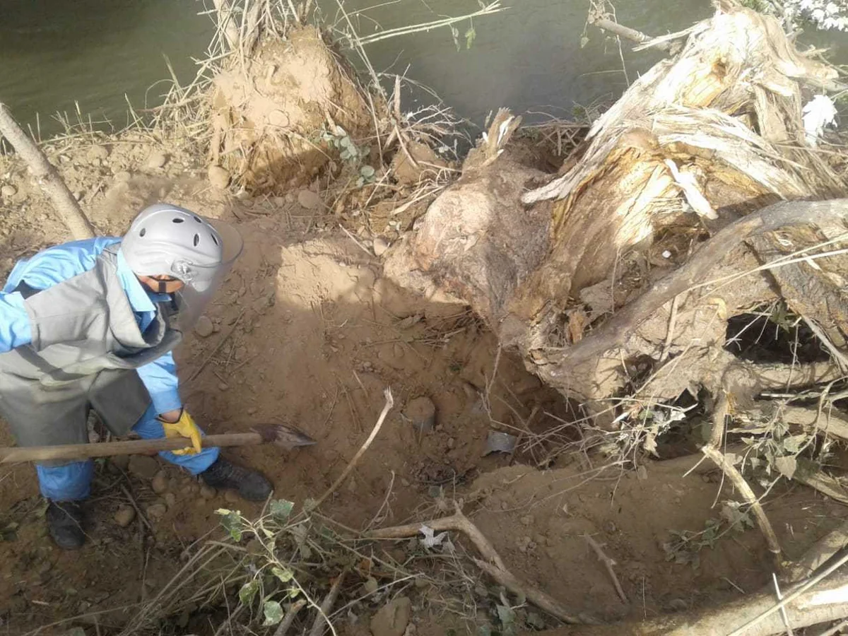 В Бейлагане обнаружен минометный снаряд