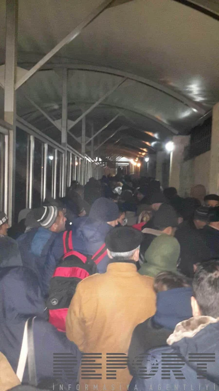 ​İki minə yaxın insan Azərbaycan-Rusiya sərhədində qalıb - FOTO