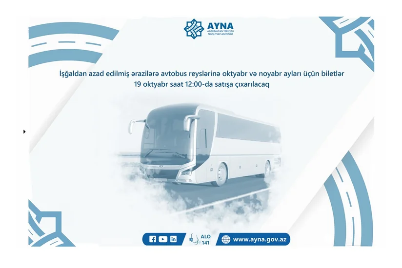 Tickets for bus trips to Karabakh for October-November to go on sale tomorrow