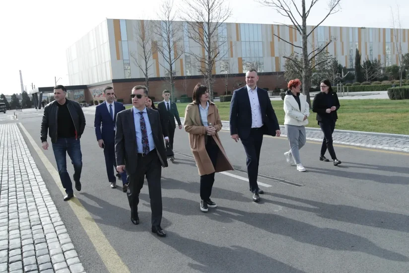 Litva rəsmiləri Milli Gimnastika Arenasında olublar