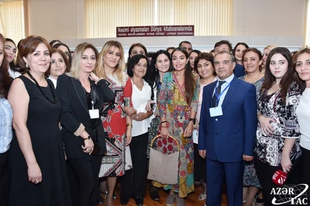 Leyla Əliyeva “Nəsimi Əlyazmaları dünya kitabxanalarında” sərgisinin açılışında iştirak edib