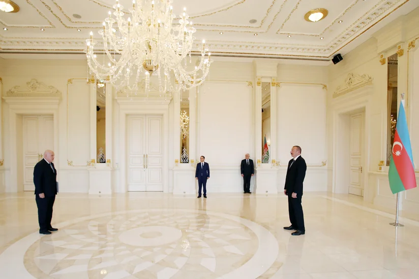 President Ilham Aliyev receives credentials of two incoming ambassadors