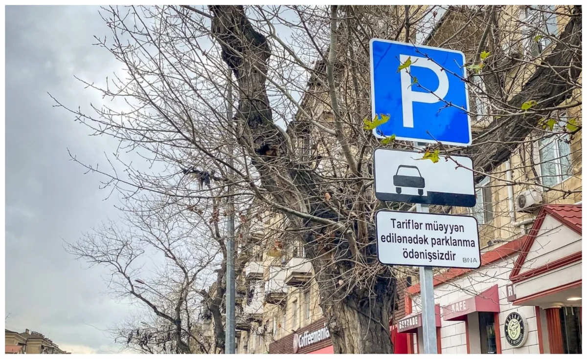 Bakıda 1400 manat dəyərində parklanma lövhələri oğurlanıb