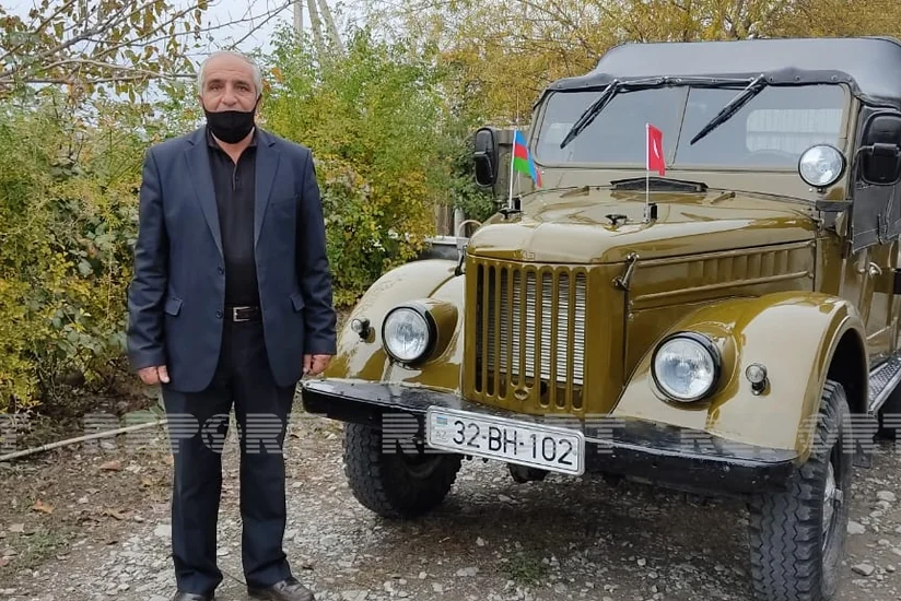 Kəlbəcərdən gətirdiyi avtomobili 27 ildir qoruyub saxlayır