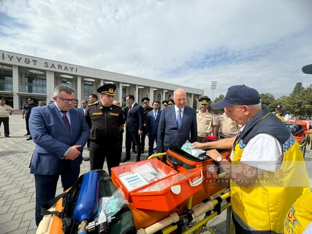 FHN Sumqayıtda nümunəvi mülki müdafiə məşqi keçirib