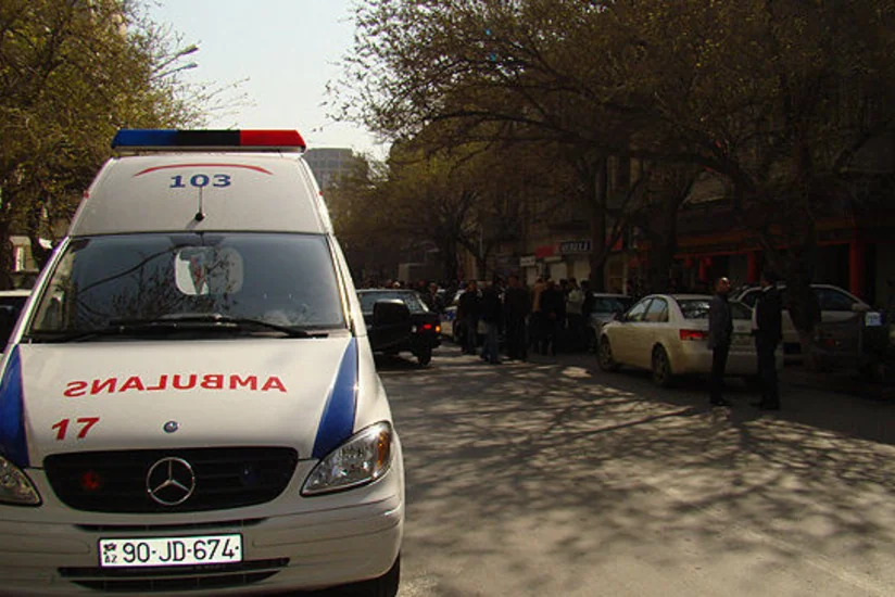 В Шамахе машина скорой помощи попала в ДТП
