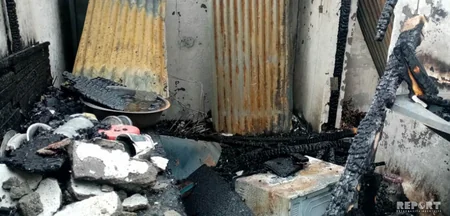 Bərdədə fərdi yaşayış evi yanıb - FOTO - VİDEO