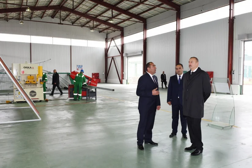 President Ilham Aliyev inaugurated enterprises in “Karvan-L EKO” industrial park in Aghstafa