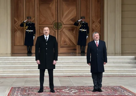 Official welcoming ceremony held for King Abdullah II of Jordan