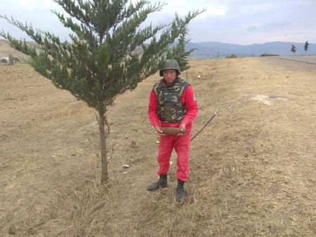 Tovuzda top mərmisi tapılıb