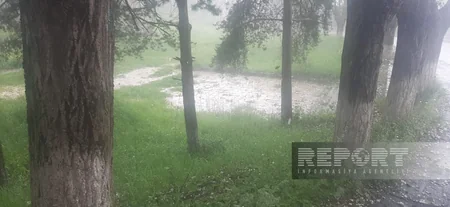 Şuşaya dolu yağır