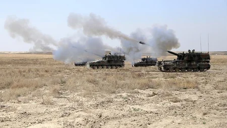Türkiyə ordusu Suriyanın şimalını atəşə tutub