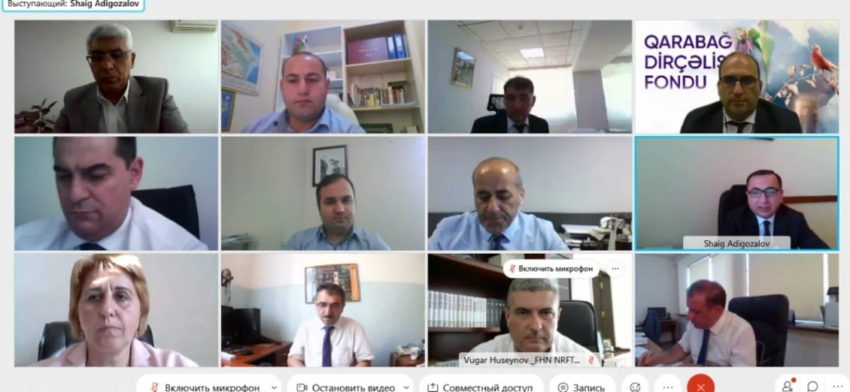 Ekoloji məsələlər üzrə İşçi Qrupun iclası keçirilib