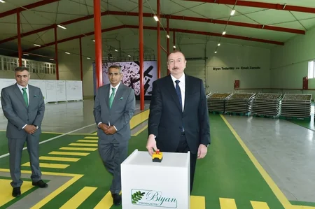 Ağdaşda Biyan Sənaye Parkının açılışı olub - YENİLƏNİB
