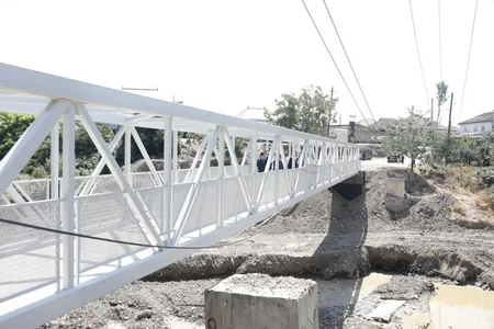 В селе Кёхня Хачмаз построен новый пешеходный мост через Гудиалчай