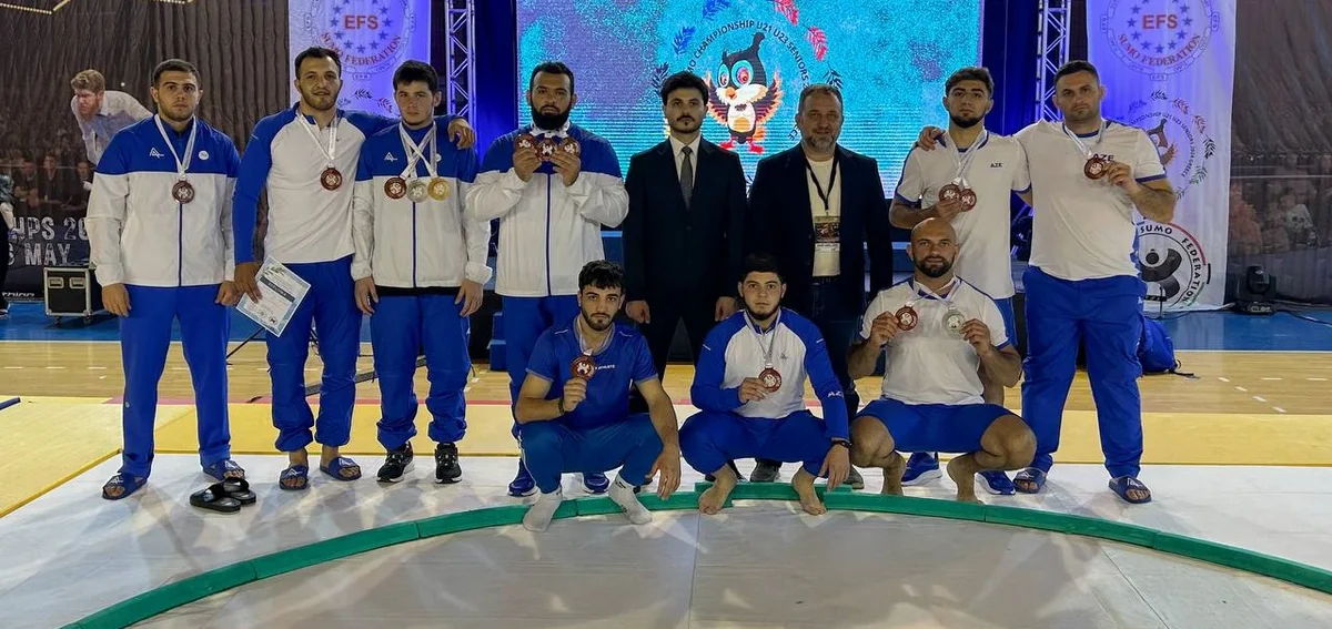 Azərbaycan sumoçuları Avropa çempionatında 11 medal qazanıblar