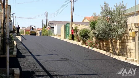Hökməlidə şəhid Zülfüqar Qubatov küçəsinin təmiri yekunlaşmaq üzrədir