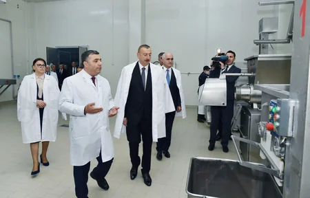 Prezident Abşeron rayonunda “Zəhmət-Ruzi” MMC-nin fəaliyyəti ilə tanış olub