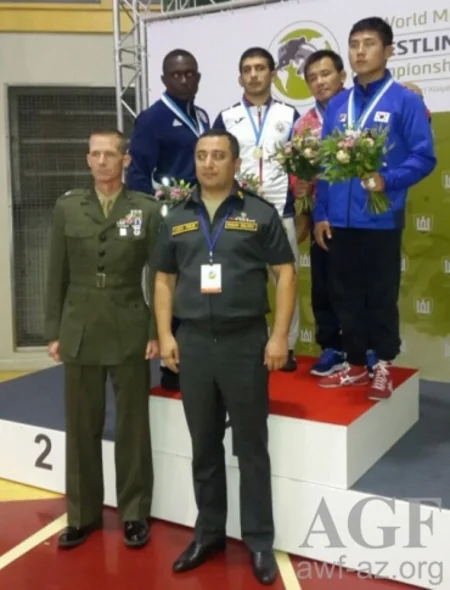 Azerbaijani wrestler becomes world champion among servicemen
