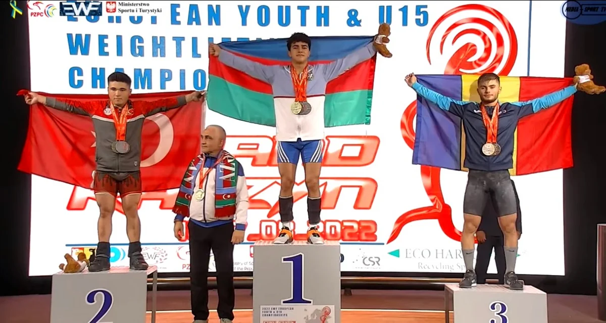 Azərbaycan ağırlıqqaldıranı Avropa çempionu olub