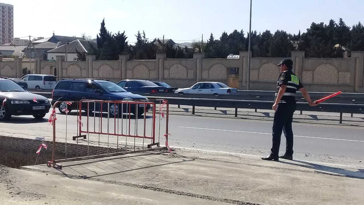 Bakı-Sumqayıt yolunda avtomobillər üçün hərəkət qismən məhdudlaşdırılıb