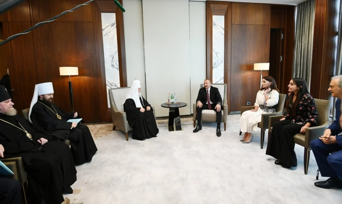 Azərbaycan Prezidenti Moskvanın və Bütün Rusiyanın Patriarxı Kirill ilə görüşüb