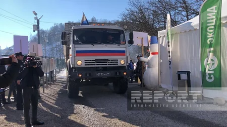 Сегодня по дороге Ханкенди-Лачын беспрепятственно проехали 22 автомобиля миротворцев