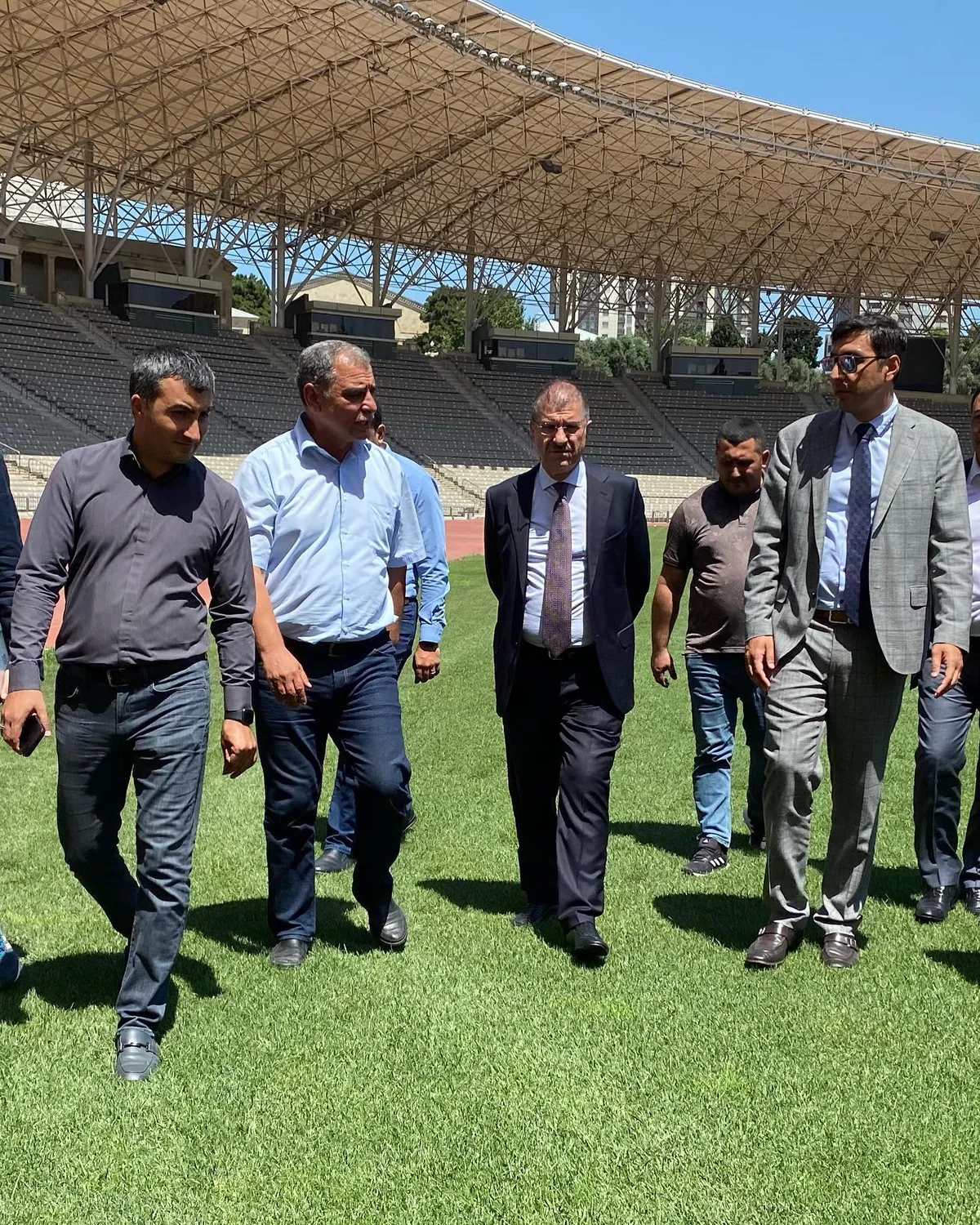 Fərid Qayıbov Qarabağın oyunu ilə əlaqədar Respublika stadionunda olub