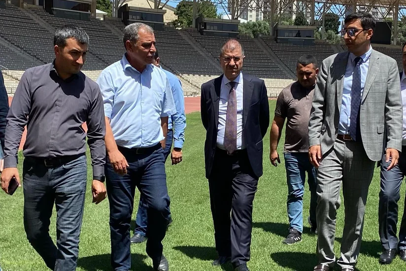 Fərid Qayıbov Qarabağın oyunu ilə əlaqədar Respublika stadionunda olub