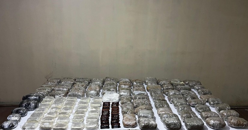 İrandan Azərbaycana 75 kq narkotik keçirilməsinin qarşısı alınıb