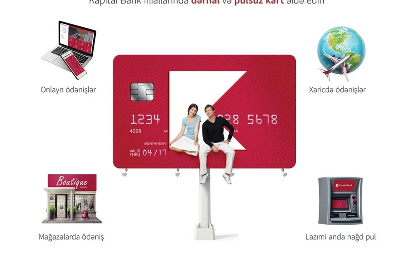 Kapital Bank ödəniş kartları üzrə şərtləri sadələşdirib