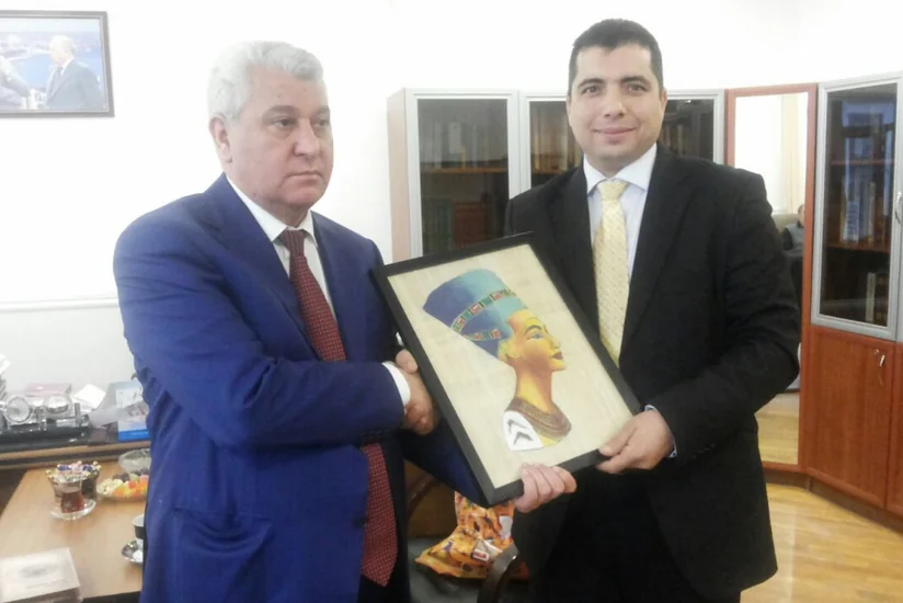 Misir Mədəniyyət Mərkəzinin müdiri Folklor İnstitutunda olub