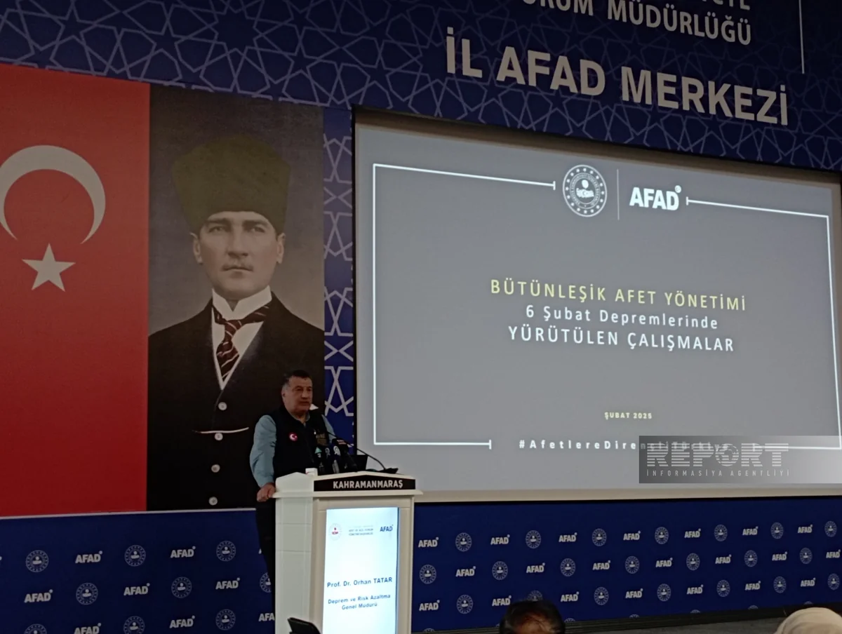 AFAD rəsmisi: Dağıdıcı zəlzələdən sonra da Azərbaycanın Türkiyəyə dəstəyi davam edir