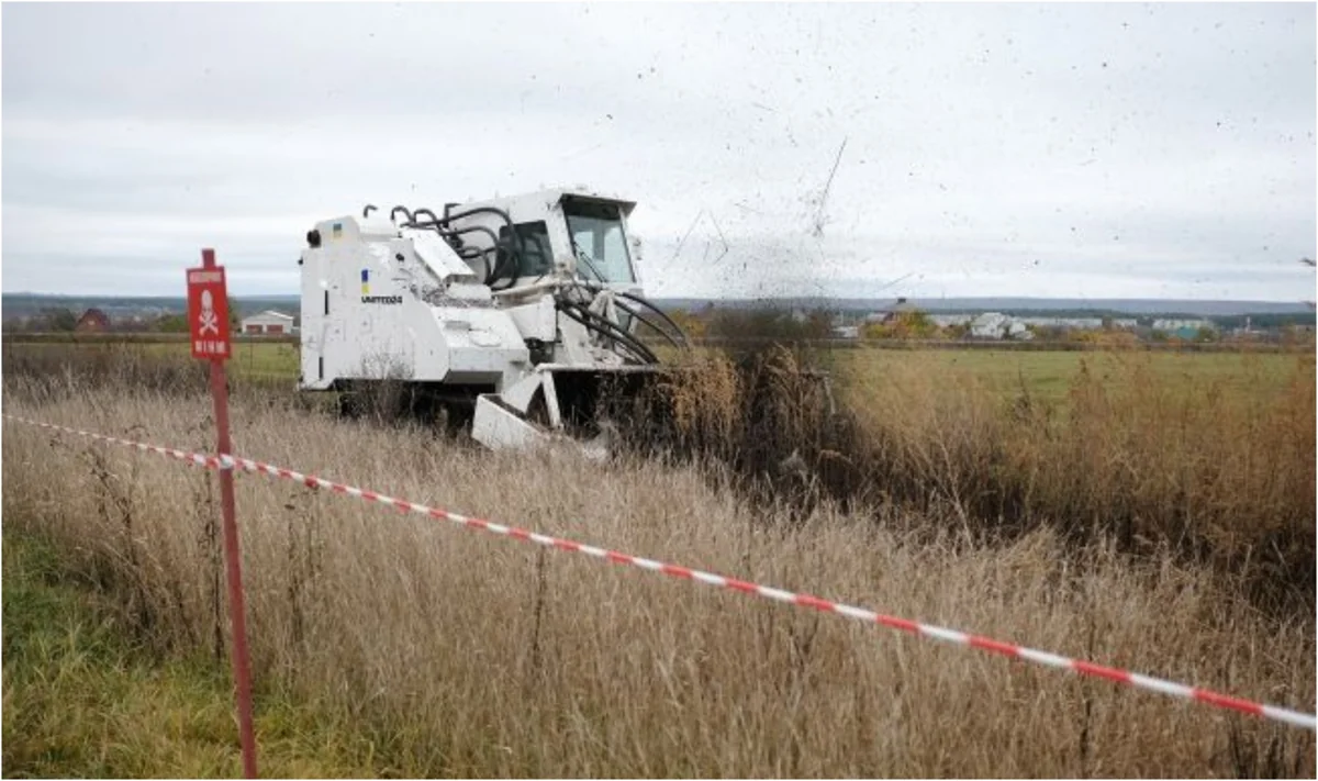 Ukraine receives unique machine for demining liberated territories