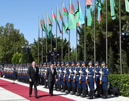 Official welcoming ceremony held for the Turkmen president