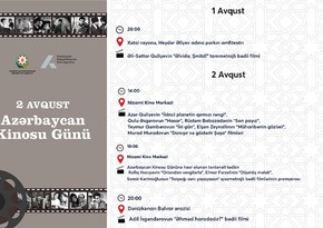Azərbaycan Kinosu Günü silsilə tədbirlərlə qeyd olunacaq